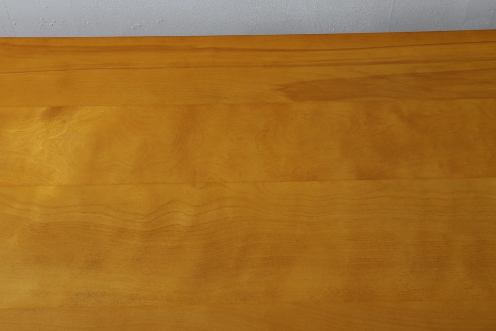 中古　美品　横浜クラシック家具　ダニエル(daniel)　上品な木肌が美しい重厚な両袖デスク　(R-084947)