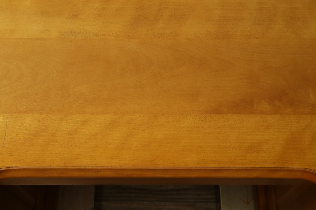 中古　美品　横浜クラシック家具　ダニエル(daniel)　上品な木肌が美しい重厚な両袖デスク　(R-084947)