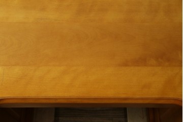 中古　美品　横浜クラシック家具　ダニエル(daniel)　上品な木肌が美しい重厚な両袖デスク　(R-084947)