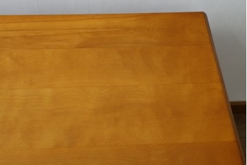 中古　美品　横浜クラシック家具　ダニエル(daniel)　上品な木肌が美しい重厚な両袖デスク　(R-084947)