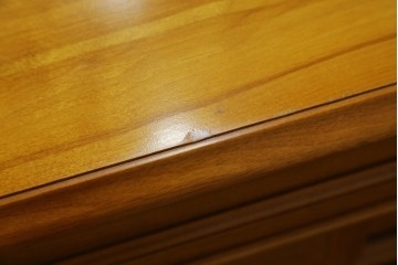 中古　美品　横浜クラシック家具　ダニエル(daniel)　上品な木肌が美しい重厚な両袖デスク　(R-084947)