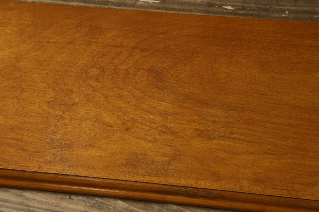 中古　美品　横浜クラシック家具　ダニエル(daniel)　上品な木肌が美しい重厚な両袖デスク　(R-084947)