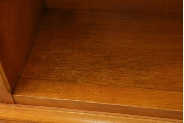 中古　美品　横浜クラシック家具　ダニエル(daniel)　上品な木肌が美しい重厚な両袖デスク　(R-084947)