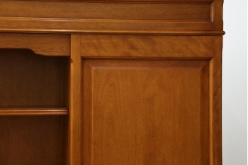 中古　美品　横浜クラシック家具　ダニエル(daniel)　上品な木肌が美しい重厚な両袖デスク　(R-084947)