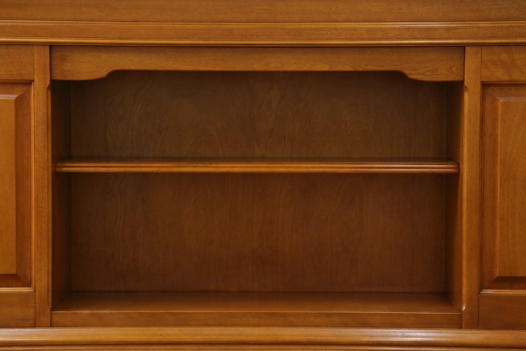 中古　美品　横浜クラシック家具　ダニエル(daniel)　上品な木肌が美しい重厚な両袖デスク　(R-084947)