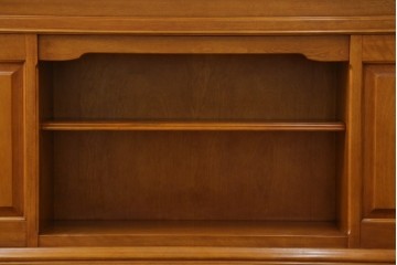 中古　美品　横浜クラシック家具　ダニエル(daniel)　上品な木肌が美しい重厚な両袖デスク　(R-084947)