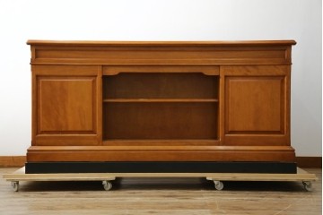 中古　美品　横浜クラシック家具　ダニエル(daniel)　上品な木肌が美しい重厚な両袖デスク　(R-084947)