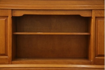 中古　美品　横浜クラシック家具　ダニエル(daniel)　上品な木肌が美しい重厚な両袖デスク　(R-084947)