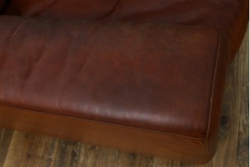 中古　ACME Furniture(アクメファニチャー)　FRESNO(フレスノ)　本革の味わい深い風合いが魅力の二人掛けソファ　定価約33万円　(R-084948)
