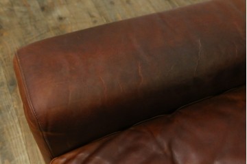 中古　ACME Furniture(アクメファニチャー)　FRESNO(フレスノ)　本革の味わい深い風合いが魅力の二人掛けソファ　定価約33万円　(R-084948)