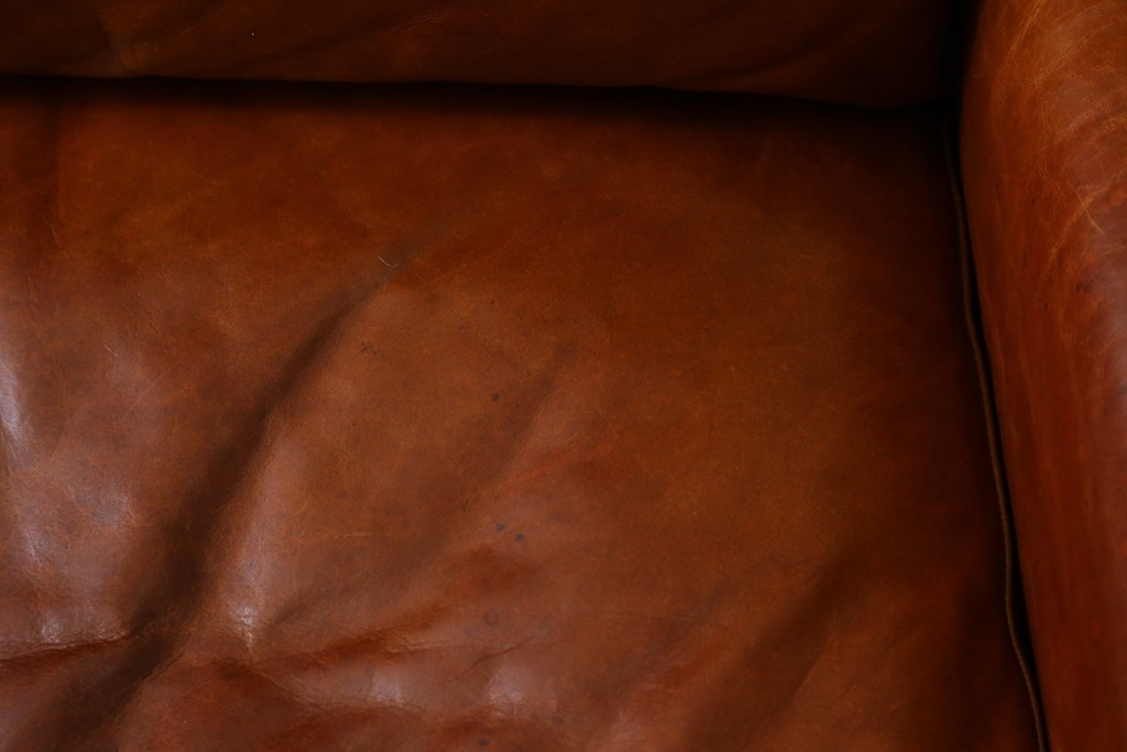 中古　ACME Furniture(アクメファニチャー)　FRESNO(フレスノ)　本革の味わい深い風合いが魅力の二人掛けソファ　定価約33万円　(R-084948)