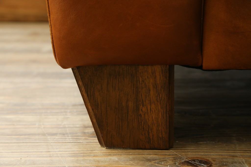 中古　ACME Furniture(アクメファニチャー)　FRESNO(フレスノ)　本革の味わい深い風合いが魅力の二人掛けソファ　定価約33万円　(R-084948)