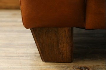 中古　ACME Furniture(アクメファニチャー)　FRESNO(フレスノ)　本革の味わい深い風合いが魅力の二人掛けソファ　定価約33万円　(R-084948)