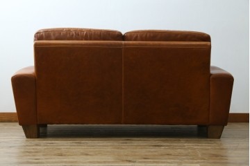 中古　ACME Furniture(アクメファニチャー)　FRESNO(フレスノ)　本革の味わい深い風合いが魅力の二人掛けソファ　定価約33万円　(R-084948)