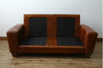 中古　ACME Furniture(アクメファニチャー)　FRESNO(フレスノ)　本革の味わい深い風合いが魅力の二人掛けソファ　定価約33万円　(R-084948)