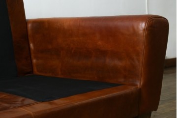 中古　ACME Furniture(アクメファニチャー)　FRESNO(フレスノ)　本革の味わい深い風合いが魅力の二人掛けソファ　定価約33万円　(R-084948)
