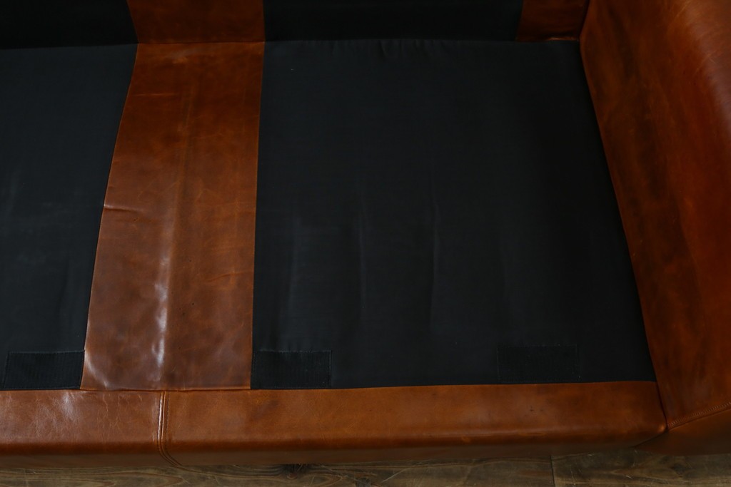 中古　ACME Furniture(アクメファニチャー)　FRESNO(フレスノ)　本革の味わい深い風合いが魅力の二人掛けソファ　定価約33万円　(R-084948)