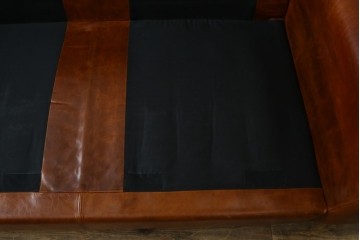 中古　ACME Furniture(アクメファニチャー)　FRESNO(フレスノ)　本革の味わい深い風合いが魅力の二人掛けソファ　定価約33万円　(R-084948)