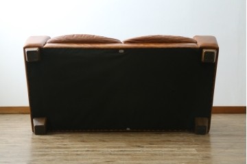 中古　ACME Furniture(アクメファニチャー)　FRESNO(フレスノ)　本革の味わい深い風合いが魅力の二人掛けソファ　定価約33万円　(R-084948)