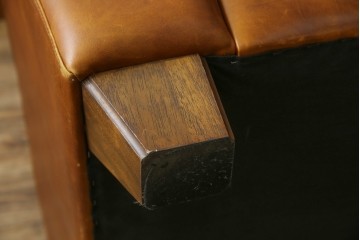 中古　ACME Furniture(アクメファニチャー)　FRESNO(フレスノ)　本革の味わい深い風合いが魅力の二人掛けソファ　定価約33万円相当　(R-084948)