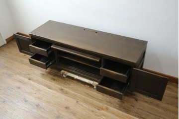 中古　美品　飛騨産業　キツツキ　PROVINCIAL(プロヴィンシャル・プロビンシャル)　センター収納でAV機器の設置に便利なテレビボード　定価約55万円相当　(R-084952)