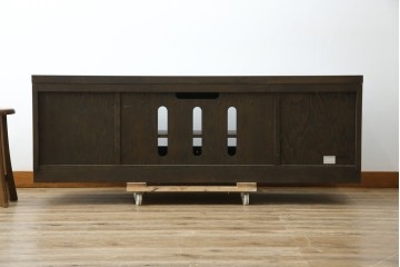 中古　美品　飛騨産業　キツツキ　PROVINCIAL(プロヴィンシャル・プロビンシャル)　センター収納でAV機器の設置に便利なテレビボード　定価約55万円相当　(R-084952)