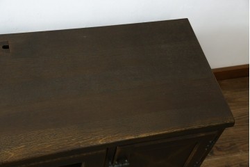 中古　美品　飛騨産業　キツツキ　PROVINCIAL(プロヴィンシャル・プロビンシャル)　センター収納でAV機器の設置に便利なテレビボード　定価約55万円相当　(R-084952)