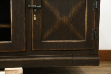 中古　美品　飛騨産業　キツツキ　PROVINCIAL(プロヴィンシャル・プロビンシャル)　センター収納でAV機器の設置に便利なテレビボード　定価約55万円相当　(R-084952)