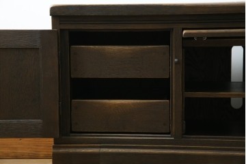 中古　美品　飛騨産業　キツツキ　PROVINCIAL(プロヴィンシャル・プロビンシャル)　センター収納でAV機器の設置に便利なテレビボード　定価約55万円相当　(R-084952)