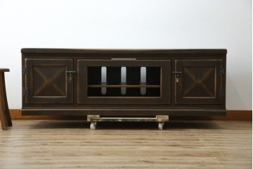 中古　美品　飛騨産業　キツツキ　PROVINCIAL(プロヴィンシャル・プロビンシャル)　センター収納でAV機器の設置に便利なテレビボード　定価約55万円相当　(R-084952)