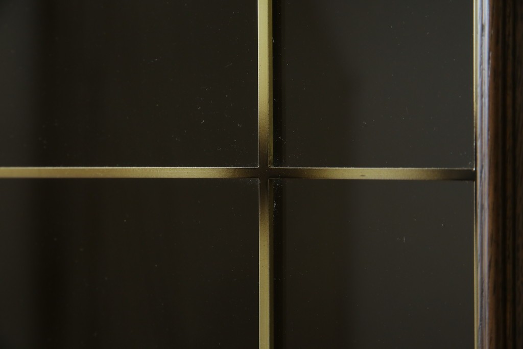 中古　美品　カリモク家具(karimoku)　domani(ドマーニ)　QUEENS LIFE(クイーンズライフ)　格調高いガラス扉と照明付きのキャビネット　現行推定定価約110万円　(R-084954)