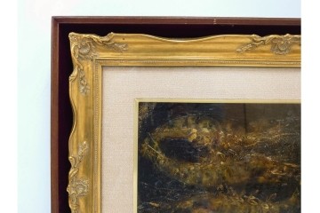 真作　1959年宮本三郎作　M6号　「えび」　外箱付き　(R-084957)