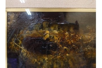 真作　1959年宮本三郎作　M6号　「えび」　外箱付き　(R-084957)