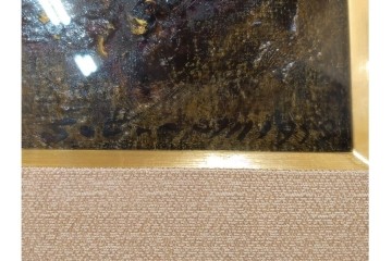 真作　1959年宮本三郎作　M6号　「えび」　外箱付き　(R-084957)