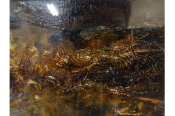 真作　1959年宮本三郎作　M6号　「えび」　外箱付き　(R-084957)