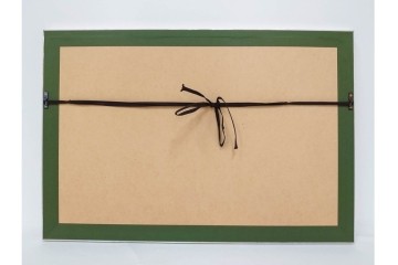 真作　直筆サイン入り　玉村豊男　「ソーヴィニヨンブラン 2013 ヴィンテージ」　みずみずしいぶどうが描かれた水彩画　外箱付き　(R-084958)