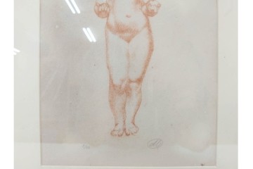 真作　サイン入り　アリスティド・マイヨール　9/35　裸婦のリトグラフ　外箱付き　(R-084960)