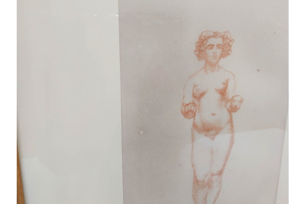 真作　サイン入り　アリスティド・マイヨール　9/35　裸婦のリトグラフ　外箱付き　(R-084960)