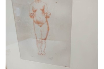 真作　サイン入り　アリスティド・マイヨール　9/35　裸婦のリトグラフ　外箱付き　(R-084960)