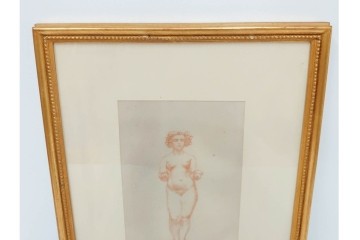 真作　サイン入り　アリスティド・マイヨール　9/35　裸婦のリトグラフ　外箱付き　(R-084960)