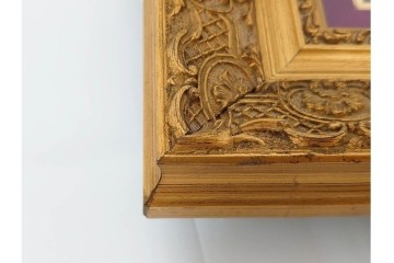 真作　サイン入り　東郷青児の内弟子 久下塚青蘭(東郷青蘭)　SMサイズ　女性像の油彩絵画　(R-084961)