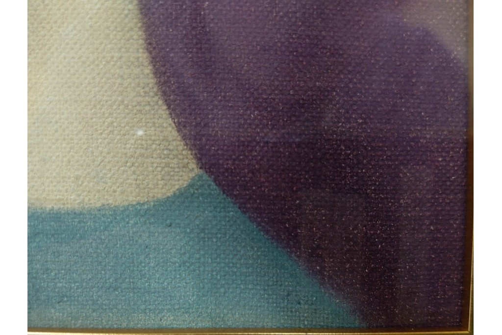 真作　サイン入り　東郷青児の内弟子 久下塚青蘭(東郷青蘭)　SMサイズ　女性像の油彩絵画　(R-084961)