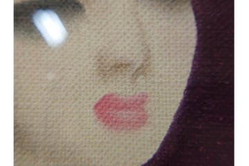 真作　サイン入り　東郷青児の内弟子 久下塚青蘭(東郷青蘭)　SMサイズ　女性像の油彩絵画　(R-084961)