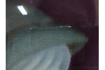 真作　サイン入り　東郷青児の内弟子 久下塚青蘭(東郷青蘭)　SMサイズ　女性像の油彩絵画　(R-084961)