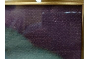 真作　サイン入り　東郷青児の内弟子 久下塚青蘭(東郷青蘭)　SMサイズ　女性像の油彩絵画　(R-084961)