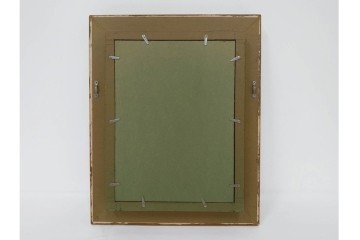 真作　サイン入り　東郷青児の内弟子 久下塚青蘭(東郷青蘭)　SMサイズ　女性像の油彩絵画　(R-084961)