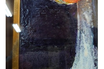 真作　杉山吉伸　SMサイズ　「ポピー」　油彩絵画　(R-084962)