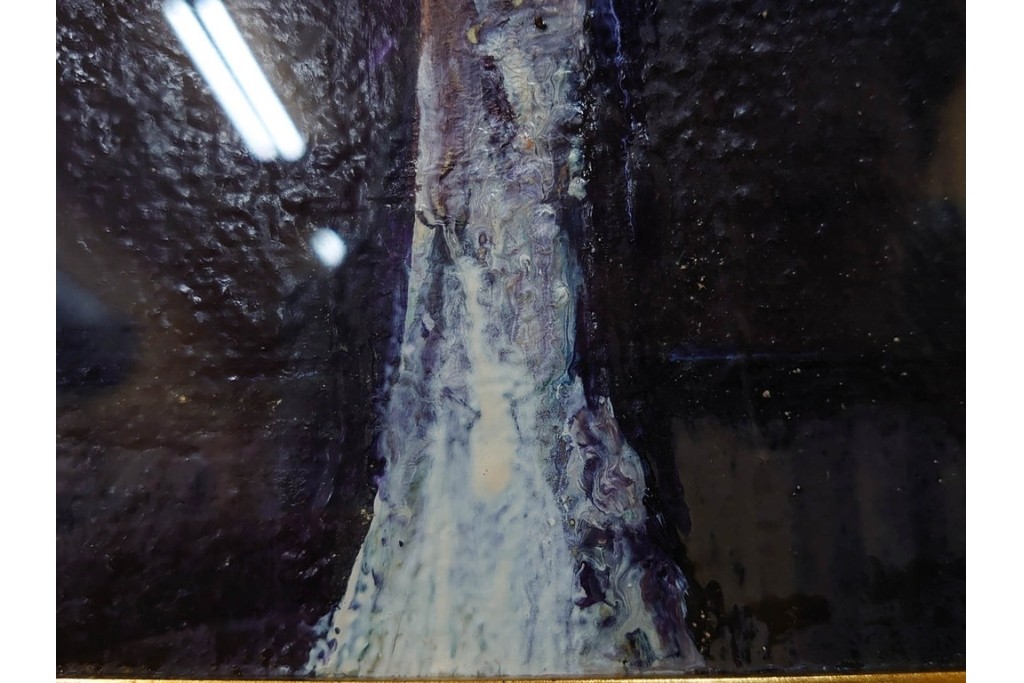 真作　杉山吉伸　SMサイズ　「ポピー」　油彩絵画　(R-084962)