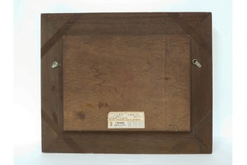 真作　サイン入り　中村善策　P8(8号)　「信濃路の秋」　色彩豊かに描かれた油彩絵画　(R-084964)