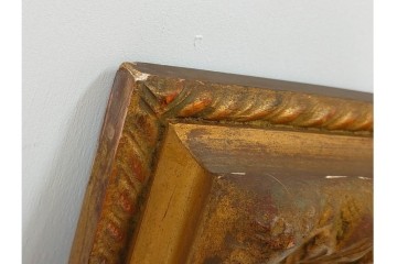 真作　サイン入り　中村善策　P8(8号)　「信濃路の秋」　色彩豊かに描かれた油彩絵画　(R-084964)